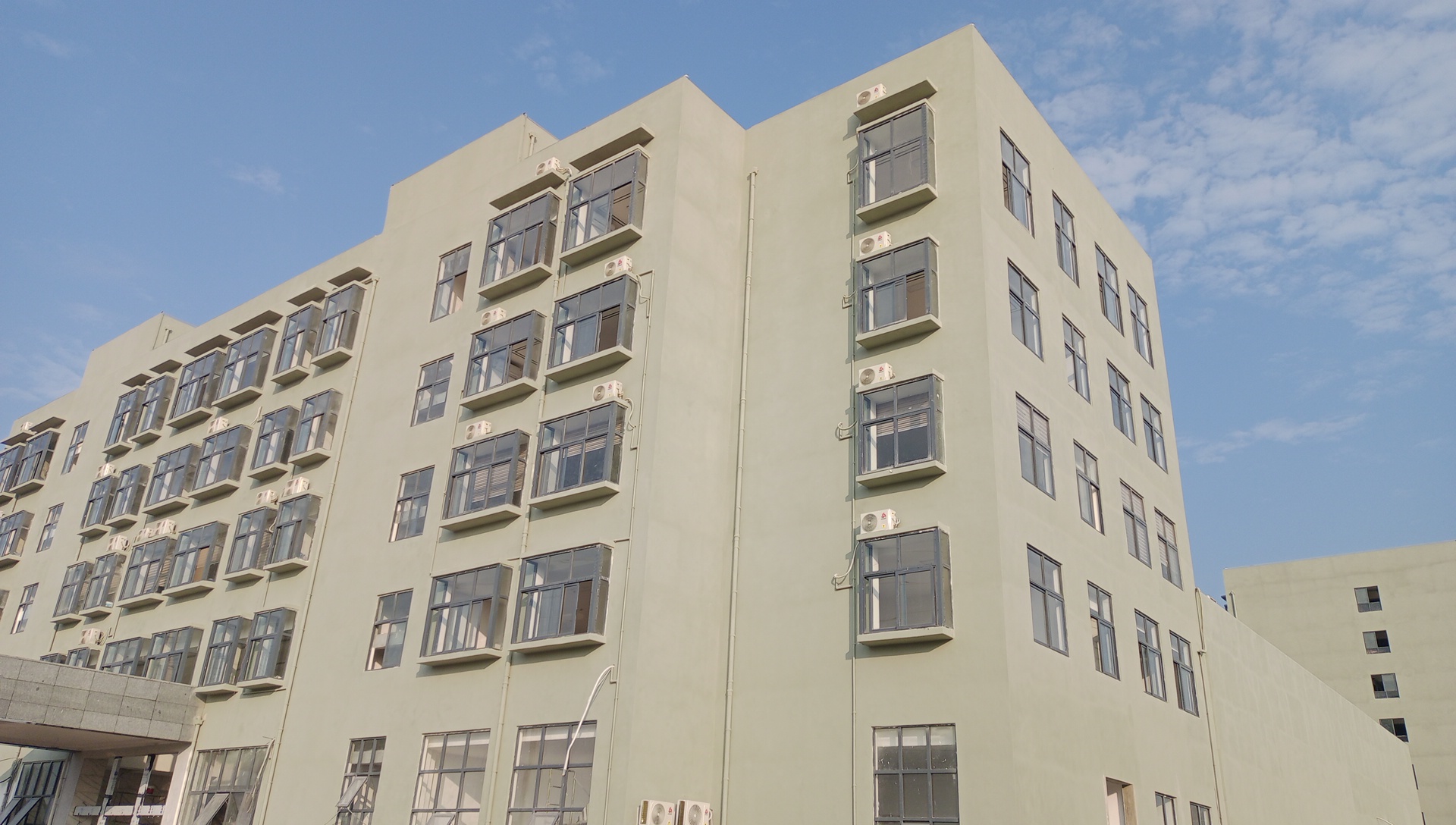 Modern commercial office building with Alucobond facade in Ghana