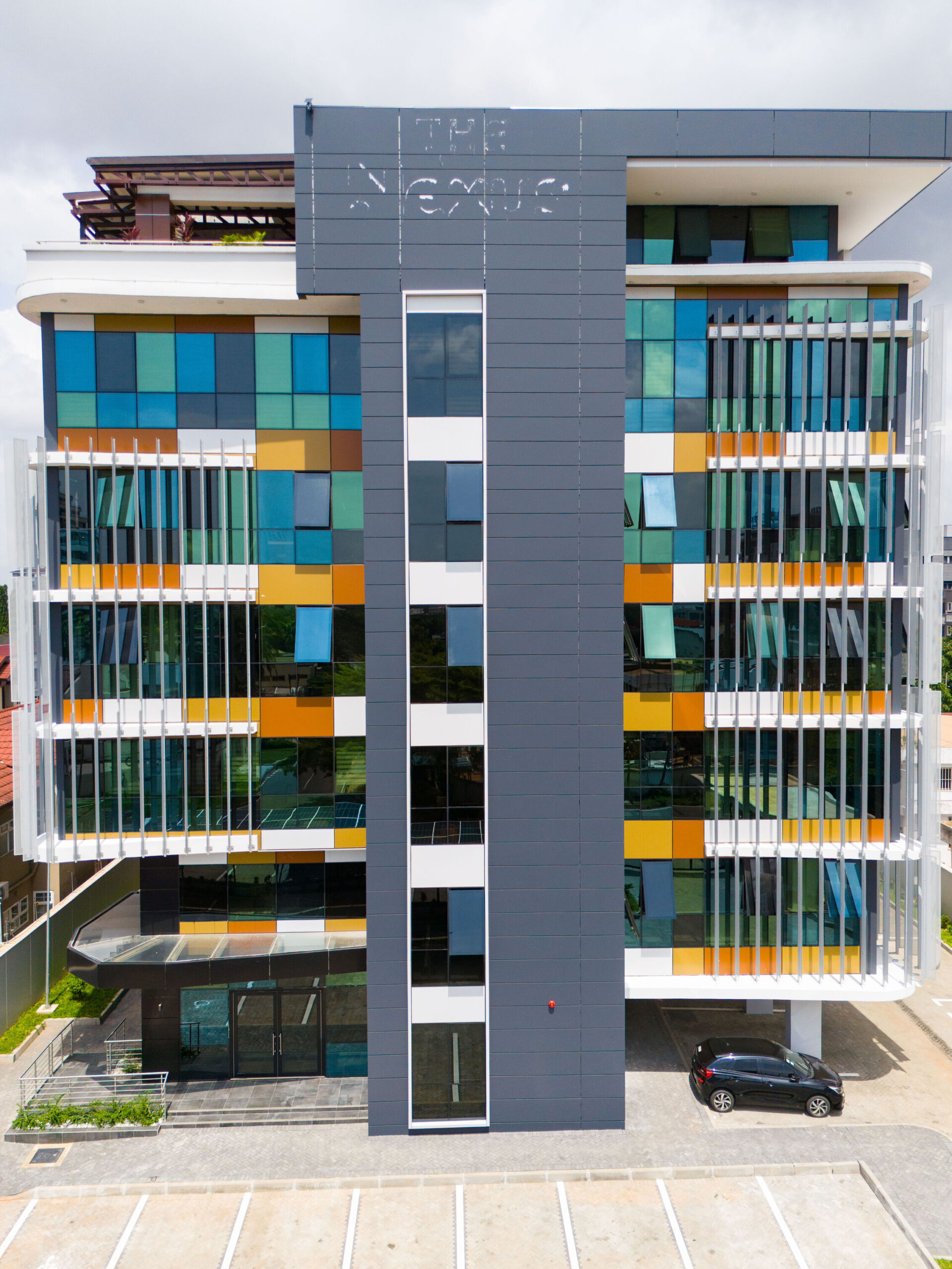 Alucobond Panel Cladding Installation in Ghana project Ghana